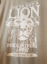 Load image into Gallery viewer, “Lion Inside” Comfort Colors T-Shirt Sage
