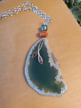 Load image into Gallery viewer, “He is the Gardner’ Agate Necklace
