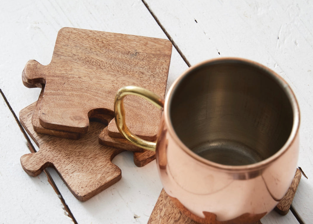 Puzzle Piece Coasters