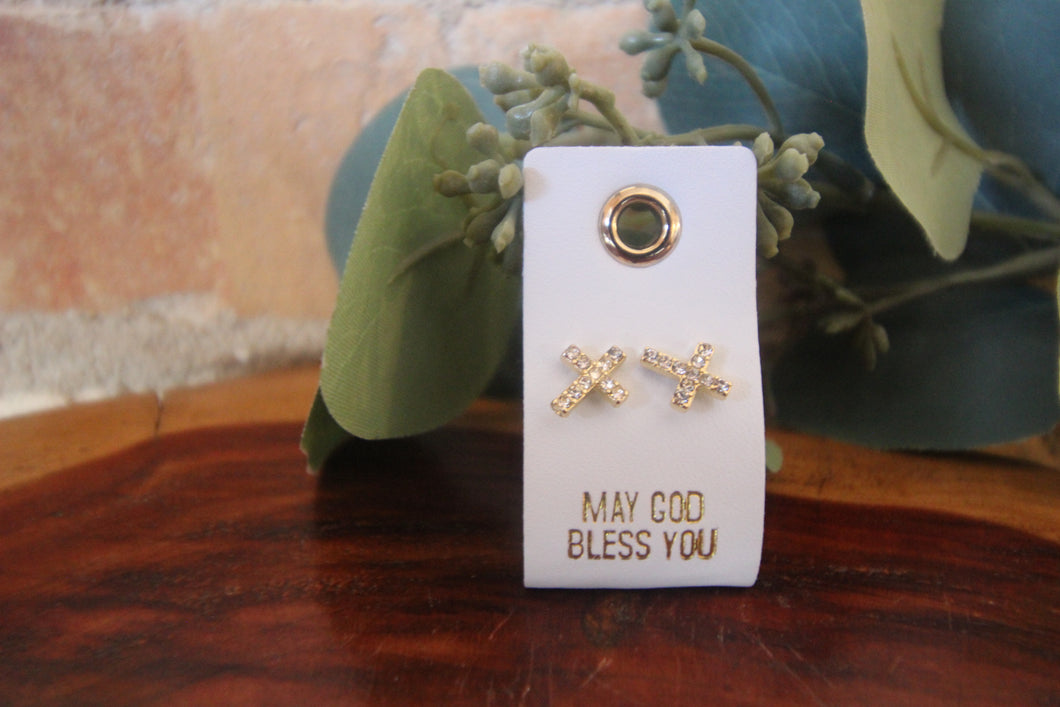 Cross Stud Earrings