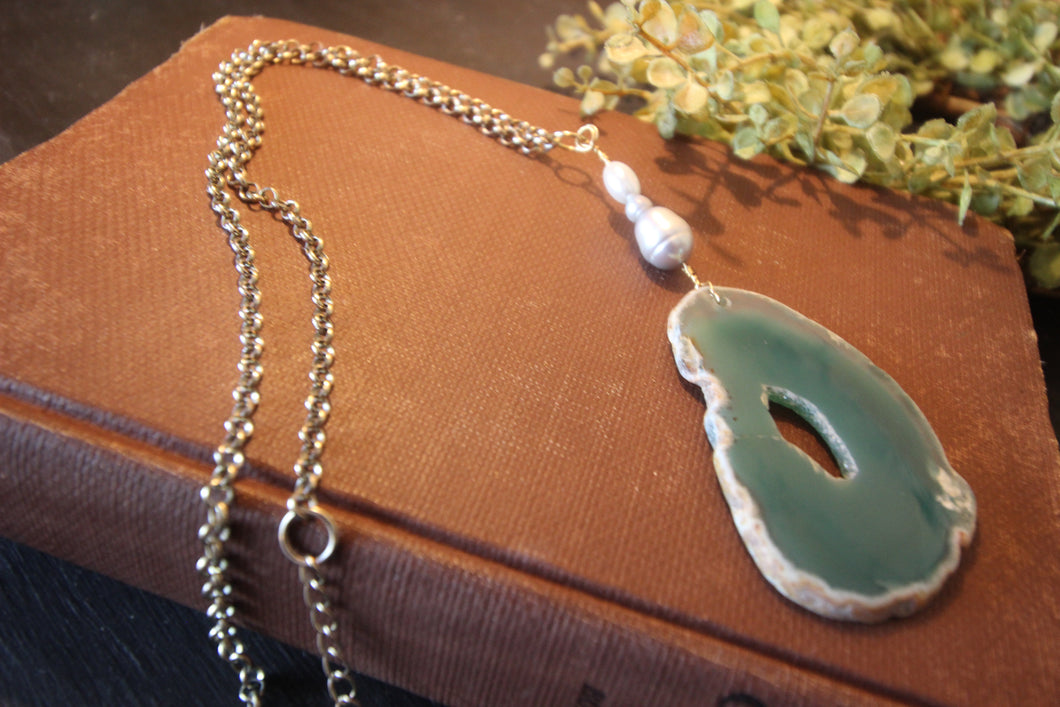 “Living Water” Agate Necklace