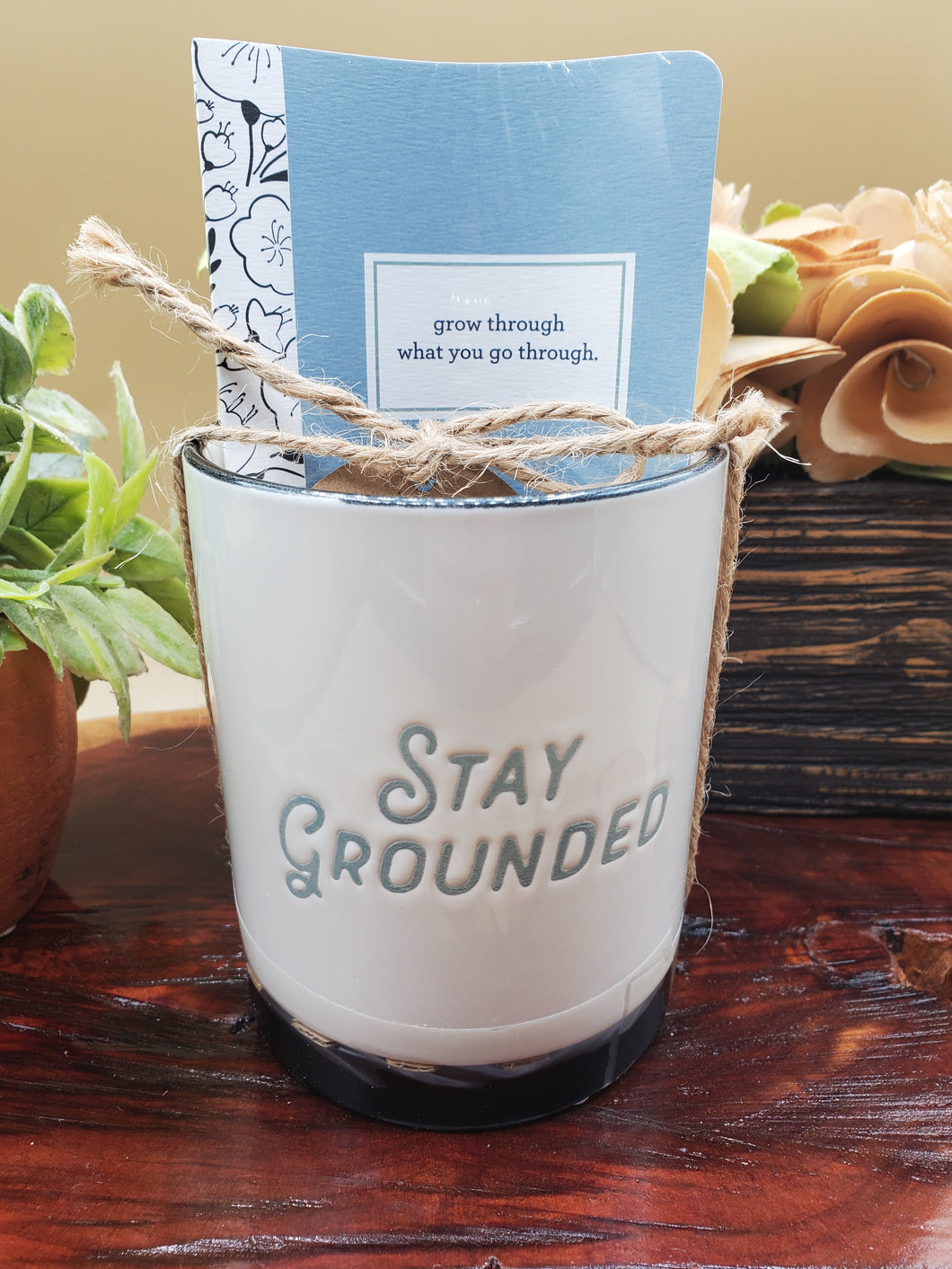Planter with Journal Gift Set