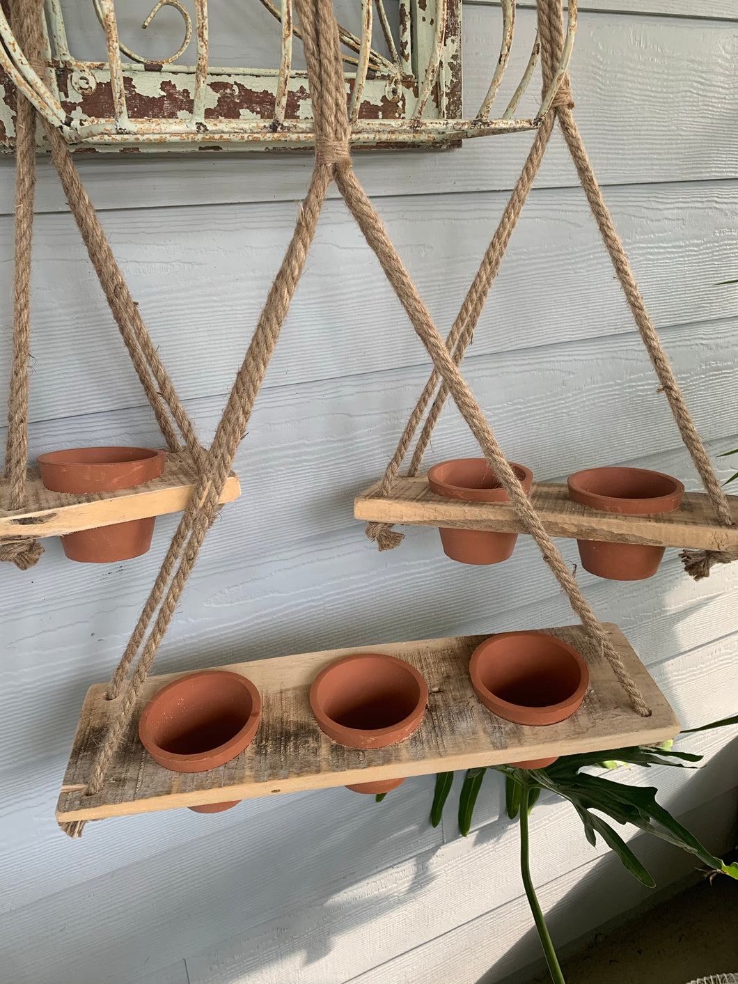 Terracotta hanging pots